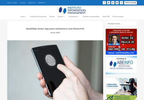 
                            10. QualiSign lança App para assinatura com biometria - Portal ...