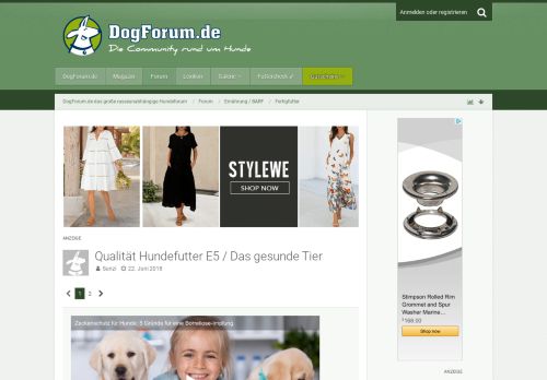 
                            12. Qualität Hundefutter E5 / Das gesunde Tier - Fertigfutter ...