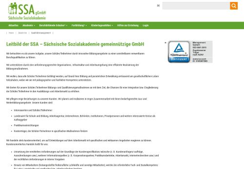 
                            13. Qualitätsmanagement | SSA - Sächsische Sozialakademie gGmbH