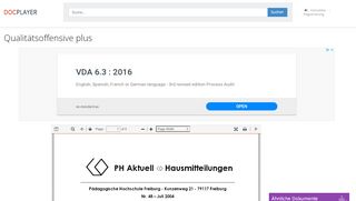 
                            11. Qualitätsoffensive plus - PDF - DocPlayer.org