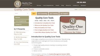 
                            1. Quality Core Tools | Quality-One