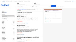 
                            7. Quality Engineer Jobs, Employment in Dundee, MI | Indeed.com