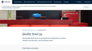 
                            8. Quality Hotel 33 | Color Line
