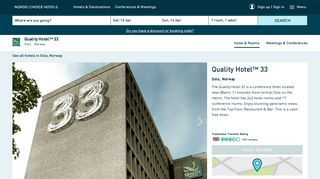 
                            2. Quality Hotel™ 33 - TripAdvisor - Nordic Choice Hotels