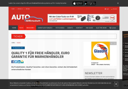
                            11. Quality1 Garantie - AUTO&Wirtschaft - Das Monatsmagazin für die ...