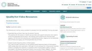 
                            8. QualityNet Video Resources | National Rural Health ...