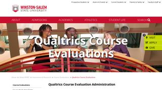
                            11. Qualtrics Course Evaluations - Winston-Salem State University