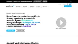 
                            3. Qualtrics: International - Home - Portuguese