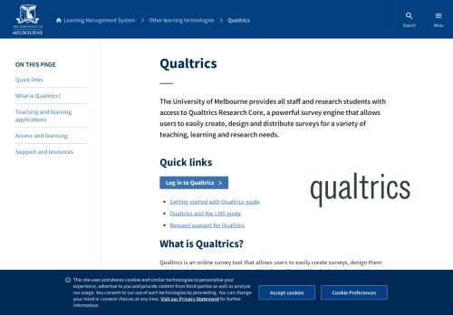 
                            10. Qualtrics - LMS - University of Melbourne