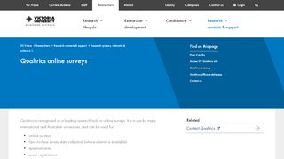 
                            2. Qualtrics online surveys | Victoria University | Melbourne Australia