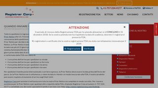 
                            11. Quando inviare una Prior Notice alla FDA | Italiano - Registrar Corp