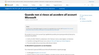 
                            4. Quando non si riesce ad accedere all'account Microsoft