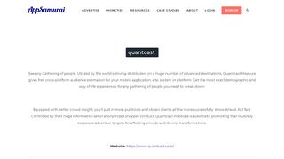 
                            13. Quantcast | App Samurai