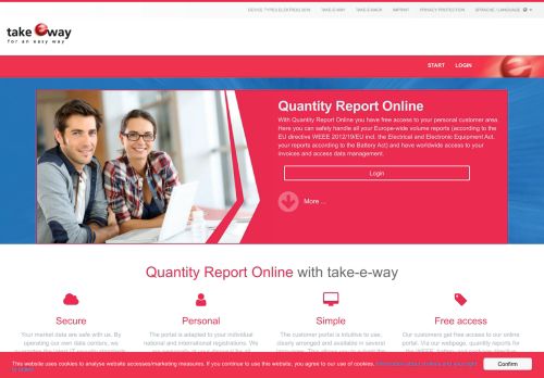 
                            4. Quantity Report Online - Take-e-way GmbH | Index