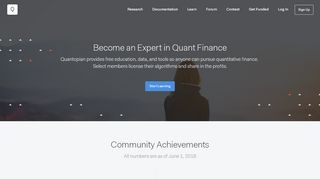 
                            9. Quantopian: The Place For Learning Quant Finance