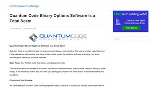 
                            3. Quantum Code Binary Options Software is a Total Scam