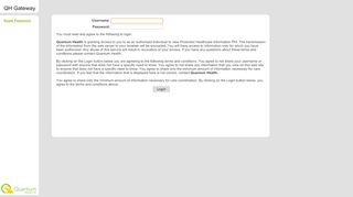 
                            10. Quantum Health Gateway :: Login