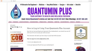 
                            3. Quantumin Plus MiraminQ: How to Log in Using Your Quantumin Plus ...