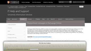 
                            5. Quarantined messages in Exchange Online — IT Help and Support