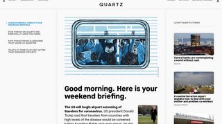 
                            8. Quartz — News, videos, ideas, and obsessions from the new global ...