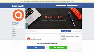 
                            6. Quartzy | Facebook