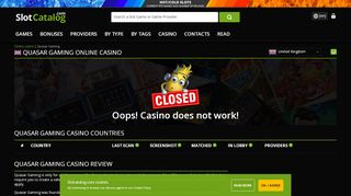 
                            10. Quasar Gaming online casino. Review and casino bonuses
