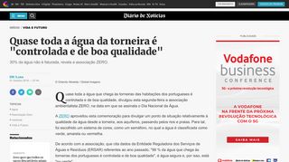 
                            12. Quase toda a água da torneira é ″controlada e de boa qualidade″