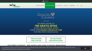 
                            1. Quatro Casino - Casino Rewards Mobile Mitgliedscasino