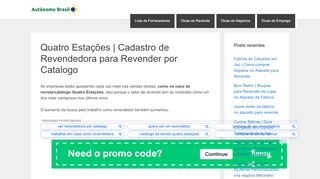 
                            9. Quatro Estações | Como Revender e Cadastro para revenda por ...