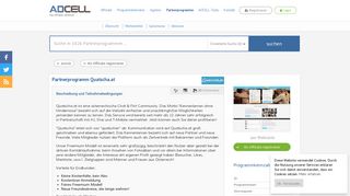 
                            6. Quatscha.at Partnerprogramm bei ADCELL - Hier anmelden!