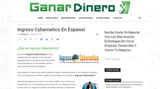 
                            5. Que es Ingreso Cybernetico y Como Funciona? Testimonios Reales