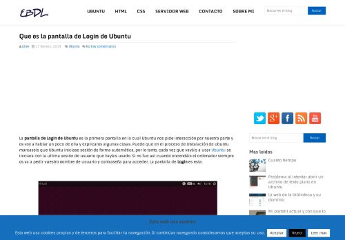 
                            8. Que es la pantalla de Login de Ubuntu | El blog de Liher