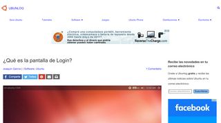 
                            3. ¿Qué es la pantalla de Login? - Ubunlog