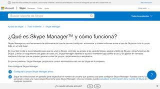 
                            4. ¿Qué es Skype Manager™ y cómo funciona? | Servicio de asistencia ...