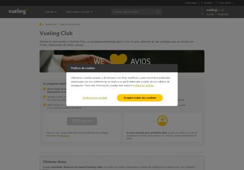 
                            4. Que es vueling club - vueling.com