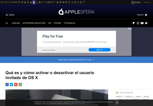 
                            12. Qué es y cómo activar o desactivar el usuario invitado de OS X