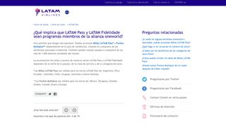 
                            10. ¿Qué implica que LATAM Pass y LATAM Fidelidade sean programas ...