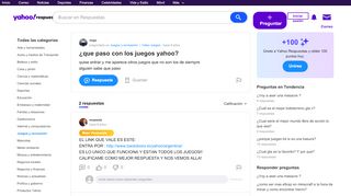 
                            3. ¿que paso con los juegos yahoo? | Yahoo Respuestas