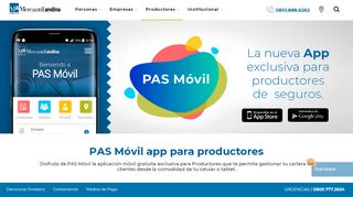 
                            9. ¿Qué puede hacer un productor con PAS Móvil? - Mercantil Andina