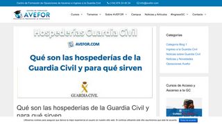 
                            8. Qué son las hospederías de la Guardia Civil y para qué sirven - Avefor