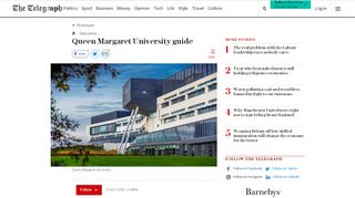 
                            11. Queen Margaret University guide - The Telegraph