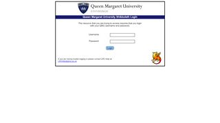 
                            5. Queen Margaret University - Shibboleth Login - dawson​era