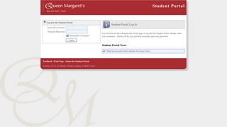 
                            10. Queen Margaret's School Student Portal>Login