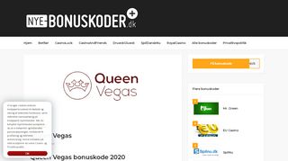 
                            11. Queen Vegas bonuskode 2019 ⇒ Få en kongelig bonus lige her på ...