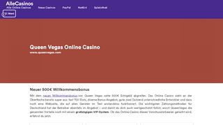 
                            1. Queen Vegas Online Casino - AlleCasinos.com