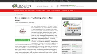 
                            9. Queen Vegas Test » Betrug o. seriös? Unbedingt lesen - Serioes.org