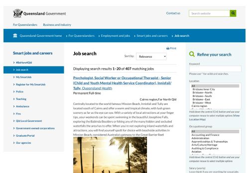 
                            12. Queensland Health - Smart Jobs