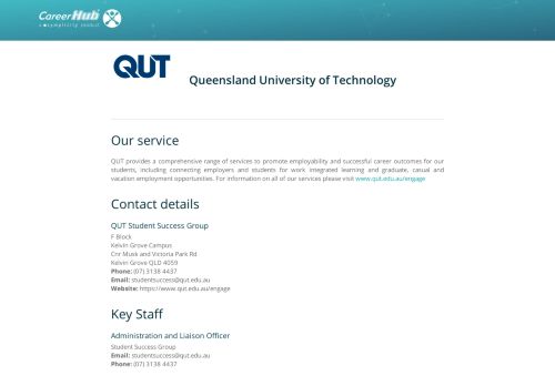 
                            5. Queensland University of Technology - CareerHub Central