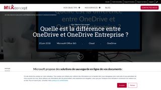 
                            7. Quelle est la différence entre OneDrive et OneDrive Entreprise ?