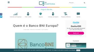 
                            2. Quem é o Banco BNI Europa? - A Carteira